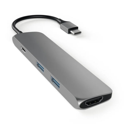 Satechi Slim USB-C Multiport Adapter (V1) (Space Grey) - Digital3d.com.au