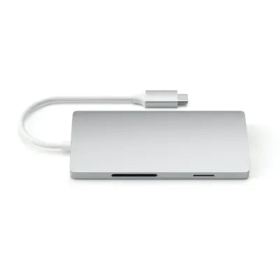 Satechi USB-C Multi-Port Adapter 4K HDMI W/ Ethernet V2 (Silver) - Digital3d.com.au