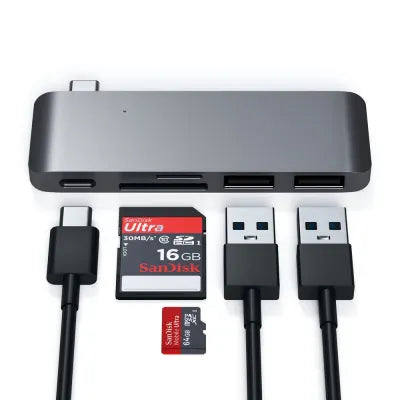 Satechi USB-C USB Pass Through Hub - Digital3d.com.au