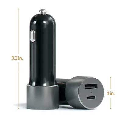 Satechi 72W USB-C PD Car Charger (Space Grey) - Digital3d.com.au