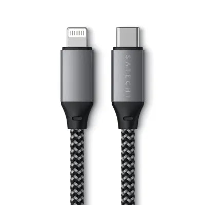 Satechi USB-C To USB-C Short Cable 25cm (Space Grey) - Digital3d.com.au