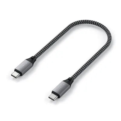 Satechi USB-C To USB-C Short Cable 25cm (Space Grey) - Digital3d.com.au