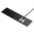 Satechi Slim W3 Wired USB-C Backlit Keyboard (Space Grey) - Digital3d.com.au