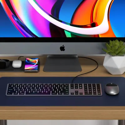 Satechi Slim W3 Wired USB-C Backlit Keyboard (Space Grey) - Digital3d.com.au