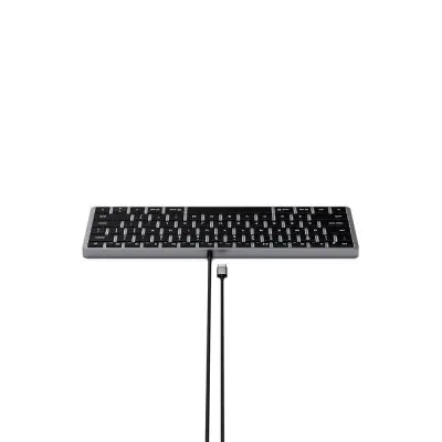 Satechi Slim W1 Wired USB-C Backlit Keyboard (Space Grey) - Digital3d.com.au
