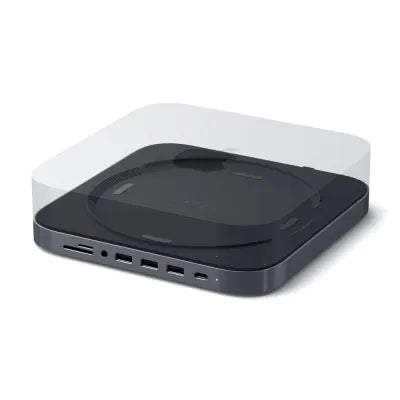 Satechi Aluminium Stand And Hub For Mac Mini/Mac Studio (Space Grey) - Digital3d.com.au