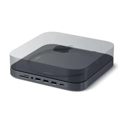 Satechi Aluminium Stand And Hub For Mac Mini/Mac Studio (Space Grey) - Digital3d.com.au