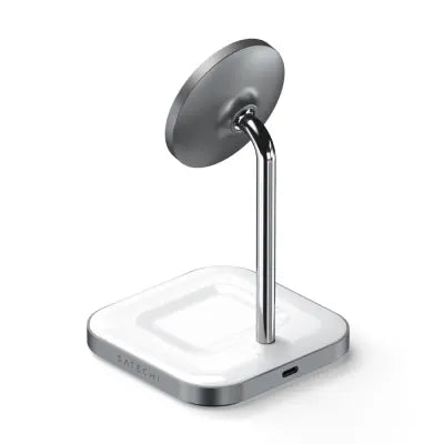 Satechi Magnetic 2-In-1 Wireless Charging Stand (Space Grey) - Digital3d.com.au