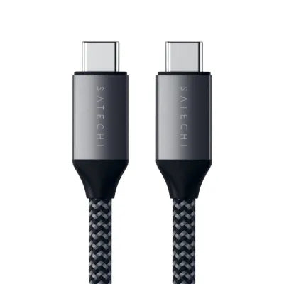 Satechi USB-C To USB-C 100W Charging Cable - 2m (Space Grey) - Digital3d.com.au