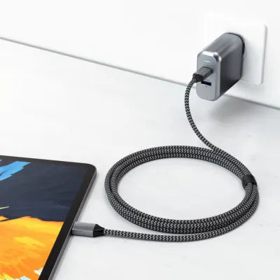 Satechi USB-C To USB-C 100W Charging Cable - 2m (Space Grey) - Digital3d.com.au