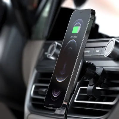 Satechi Magnetic Wireless Car Charger (Space Grey) - Digital3d.com.au