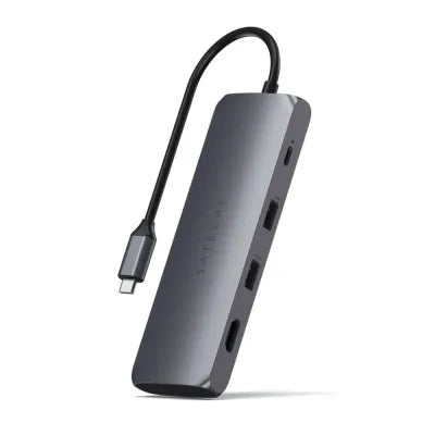 Satechi USB-C Hybrid Multiport Adapter With SSD Enclosure (Space Grey) - Digital3d.com.au