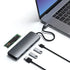 Satechi USB-C Hybrid Multiport Adapter With SSD Enclosure (Black) - Digital3d.com.au