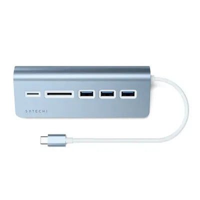 Satechi USB-C Combo Hub For Desktop (Blue) - Digital3d.com.au