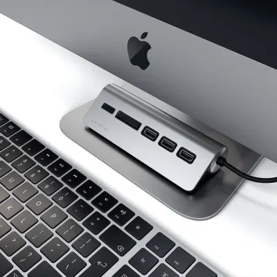 Satechi USB-C Combo Hub For Desktop (Space Grey) - Digital3d.com.au