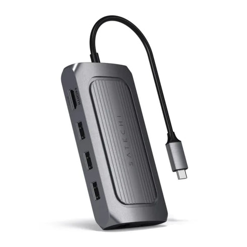Satechi USB4 Multiport Adapter With 8K HDMI (Space Grey) - Digital3d.com.au