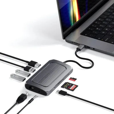 Satechi USB4 Multiport Adapter With 8K HDMI (Space Grey) - Digital3d.com.au