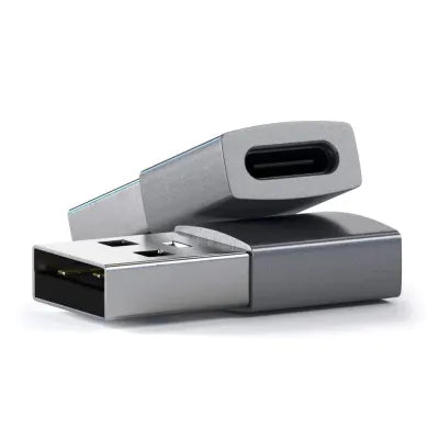 Satechi Aluminium USB-A To USB-C Adapter (Space Grey) - Digital3d.com.au