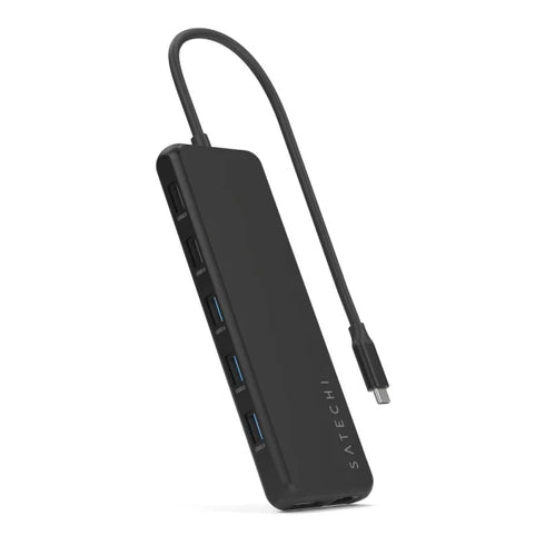 Satechi 13-In-1 USB-C Triple Display Multiport Adapter (Black) - Digital3d.com.au
