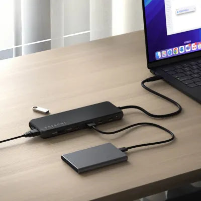Satechi 13-In-1 USB-C Triple Display Multiport Adapter (Black) - Digital3d.com.au