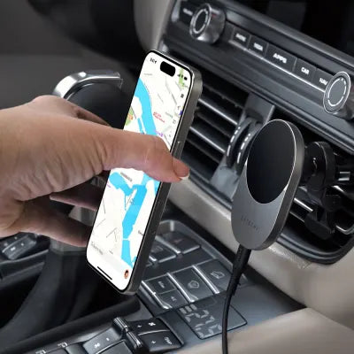 Satechi Qi2 Wireless Car Charger (Space Grey) - Digital3d.com.au