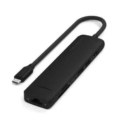 Satechi 7-In-1 USB-C Slim Multiport Adapter (Black) - Digital3d.com.au