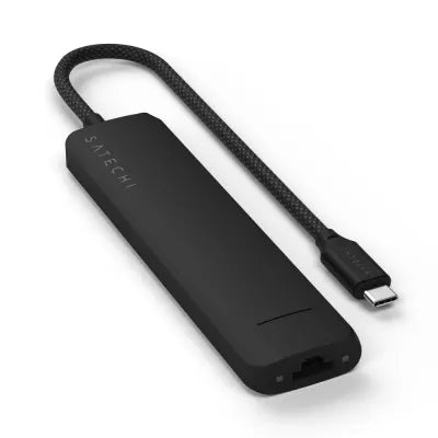 Satechi 7-In-1 USB-C Slim Multiport Adapter (Black) - Digital3d.com.au