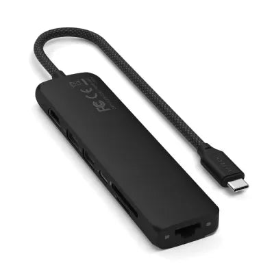 Satechi 7-In-1 USB-C Slim Multiport Adapter (Black) - Digital3d.com.au
