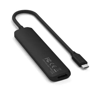 Satechi 6-In-1 USB-C Slim Multiport Adapter (Black) - Digital3d.com.au