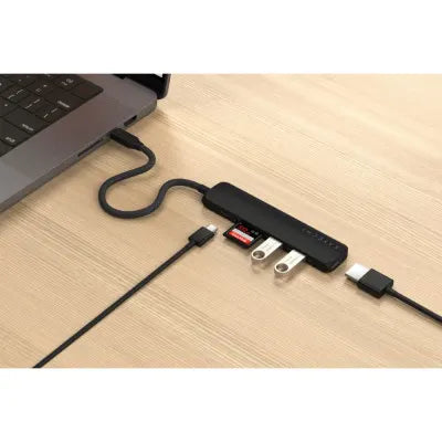 Satechi 4-In-1 USB-C Slim Multiport Adapter (Black) - Digital3d.com.au