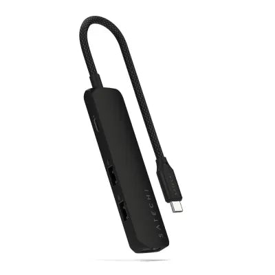 Satechi 4-In-1 USB-C Slim Multiport Adapter (Black) - Digital3d.com.au