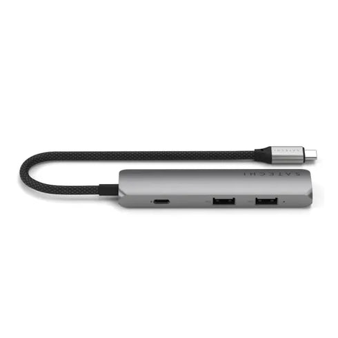 Satechi 4-In-1 USB-C Slim Multiport Adapter (Space Grey) - Digital3d.com.au