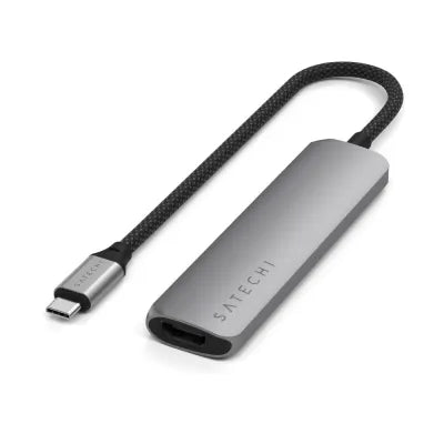 Satechi 4-In-1 USB-C Slim Multiport Adapter (Space Grey) - Digital3d.com.au