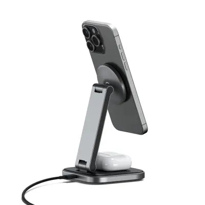 Satechi 2-In-1 Foldable Qi2 Wireless Charging Stand - Digital3d.com.au