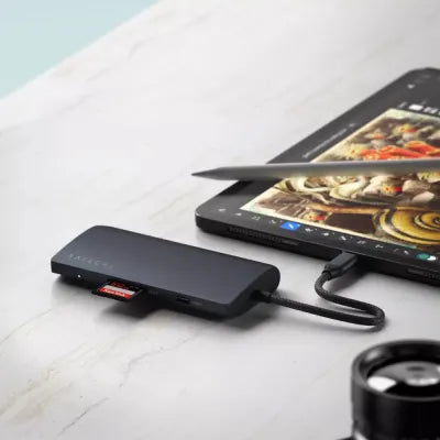 Satechi USB-C Multiport Adapter 8K With Ethernet V3 (Space Grey) - Digital3d.com.au