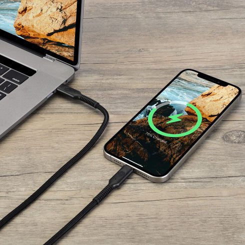 Bonelk Long-Life Easy-Grip USB-C to USB-C, 240W/40Gbps 8K -1.5m (Black) Image 6