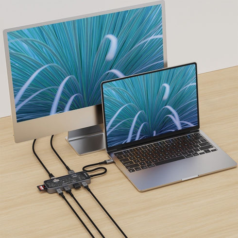 Bonelk Vision Long-Life USB-C to 8-in-1 Multiport Hub (Clear) Image 5