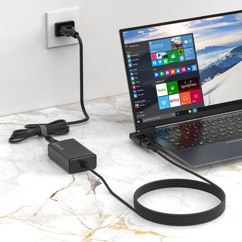 Bonelk Long-Life 65W GaN Multi-Device Laptop Charger, in-built Cable 1.5m (Black) Image 7