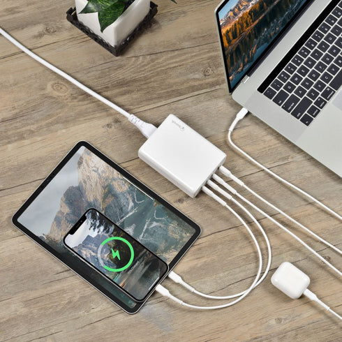 Bonelk 240W Multi-Port Desktop Charger, 3 x USB-C / 1 x USB-A - Digital3d.com.au