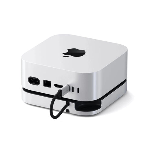 Satechi Mac Mini M4 Stand & Hub with SSD Enclosure (Silver) - Digital3d.com.au