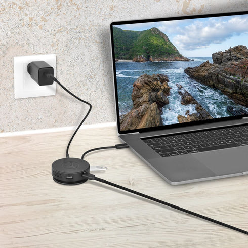 Bonelk Long-Life USB-C to 6in1 Multiport Hub - Black (Round) - Digital3d.com.au