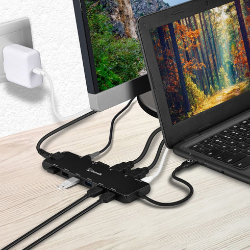 Bonelk Long-Life USB-C to 14-in-1 Multiport Hub - Black