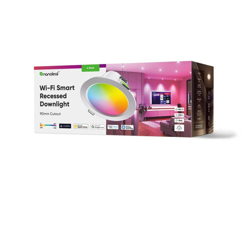 Nanoleaf Essentials Colour Smart LED Downlight (WIFI) - 4 pack Image 5