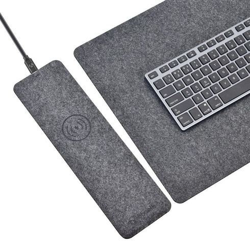 Bonelk Mouse Mat Qi Desktop (Grey) - Digital3d.com.au