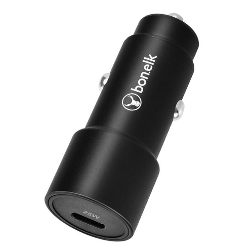 Bonelk Eco Series 25W PD USB-C Car Charger - Black - Digital3d.com.au