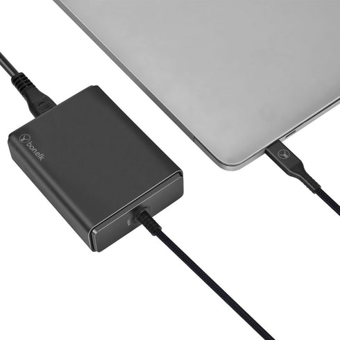 Bonelk GaN Desktop Charger, USB-C LL Cable, PD 3.0 100W - Black - Digital3d.com.au