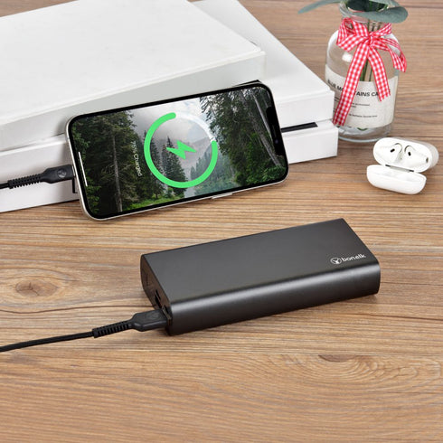 Bonelk Eco Series Slim Power Bank 20,000mAh, PD20W / QC 18W - Black - Digital3d.com.au
