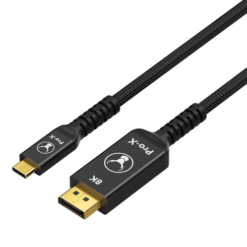 Bonelk Pro-X Long-Life USB-C to 8K DisplayPort Cable (1.5m) (Black) Image 3