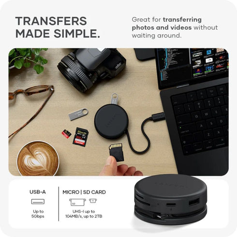 Satechi OntheGo 7-in-1 Multiport Adapter (Space Black) Image 5