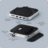 Satechi Mac Mini M4 Stand & Hub with SSD Enclosure (Silver) - Digital3d.com.au
